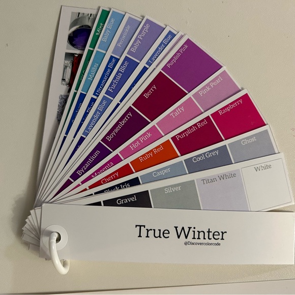 Color Swatch Fan Cool Winter / True Winter - Color Analysis - Picture 7 of 14